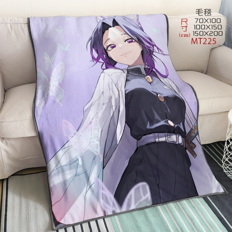 Demon Slayer Kimets Anime oversized mink flannel blanket 150X200CM customizable MT225