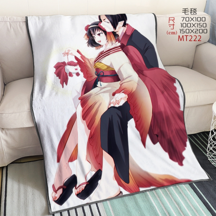 Hoozuki no Reitetsu Anime oversized mink flannel blanket 150X200CM customizable MT222