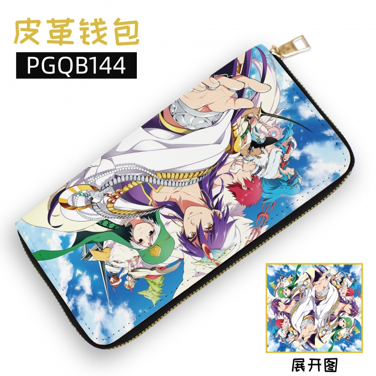 Magi Anime leather zipper wallet supports customization to images PGQB144