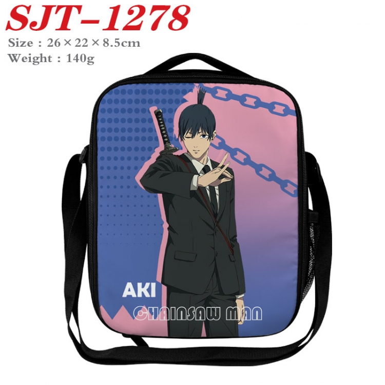 Chainsaw man Anime Lunch Bag Crossbody Bag 26x22x8.5cm  SJT-1278