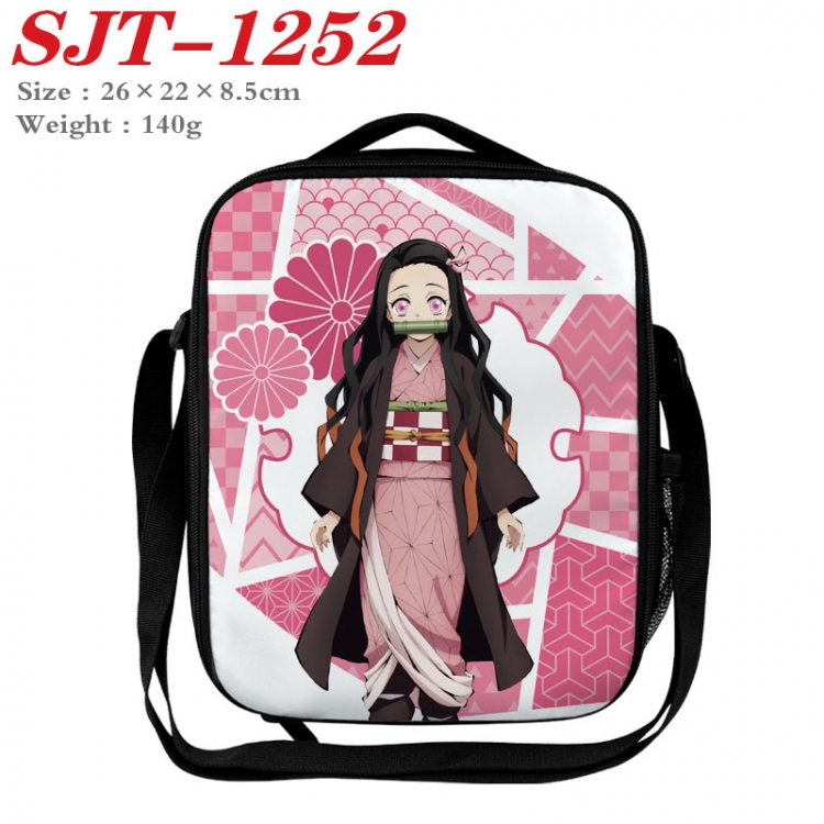 Demon Slayer Kimets Anime Lunch Bag Crossbody Bag 26x22x8.5cm  SJT-1252