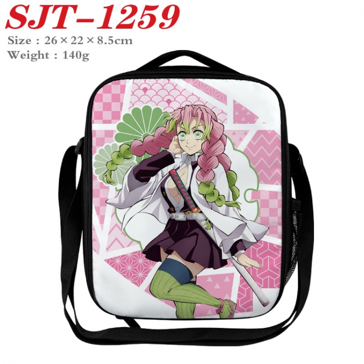 Demon Slayer Kimets Anime Lunch Bag Crossbody Bag 26x22x8.5cm SJT-1259