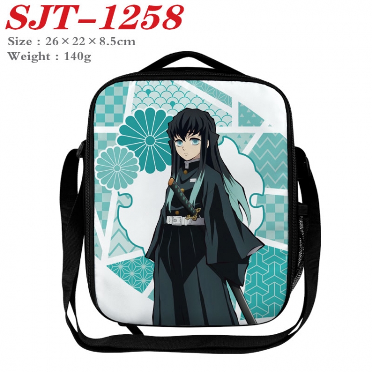 Demon Slayer Kimets Anime Lunch Bag Crossbody Bag 26x22x8.5cm SJT-1258