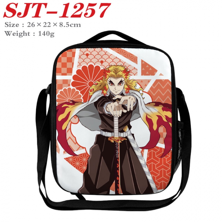 Demon Slayer Kimets Anime Lunch Bag Crossbody Bag 26x22x8.5cm SJT-1257