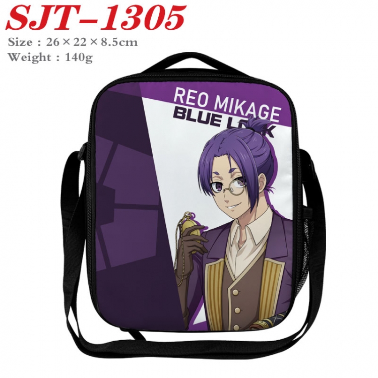 BLUE LOCK  Anime Lunch Bag Crossbody Bag 26x22x8.5cm SJT-1305