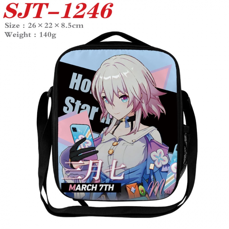 Honkai: Star Rail Anime Lunch Bag Crossbody Bag 26x22x8.5cm  SJT-1246