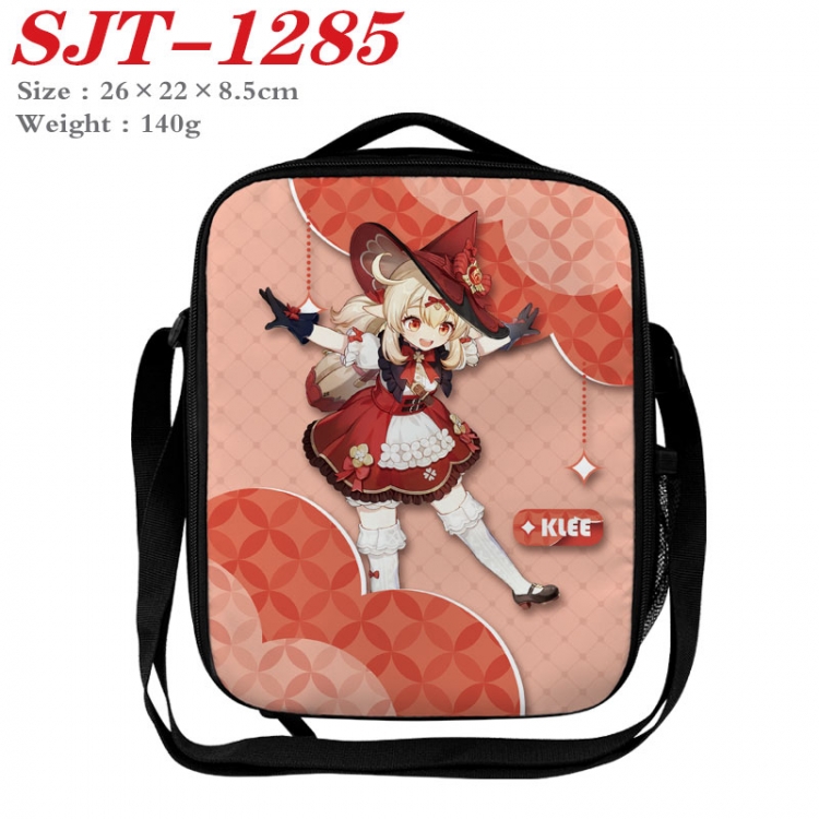 Genshin Impact Anime Lunch Bag Crossbody Bag 26x22x8.5cm SJT-1285