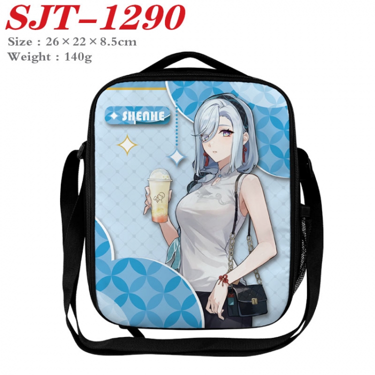 Genshin Impact Anime Lunch Bag Crossbody Bag 26x22x8.5cm  SJT-1290