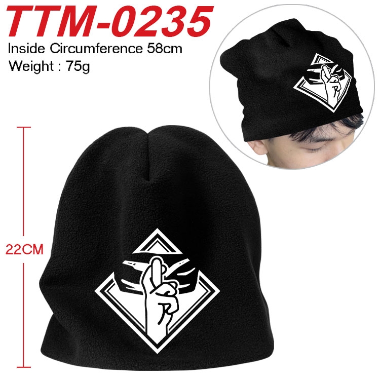 Jujutsu Kaisen Printed plush cotton hat with a hat circumference of 58cm (adult size) TTM-0235