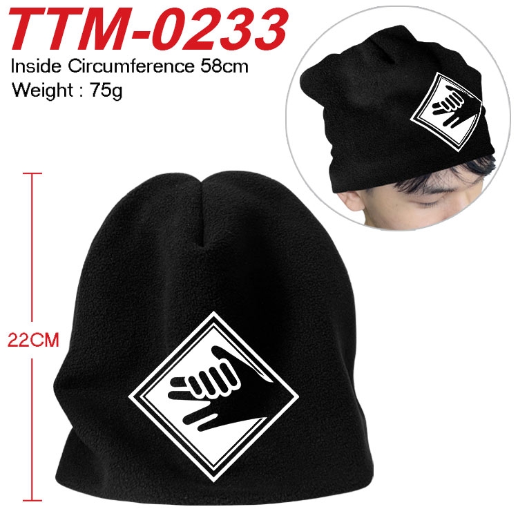 Jujutsu Kaisen Printed plush cotton hat with a hat circumference of 58cm (adult size) TTM-0233