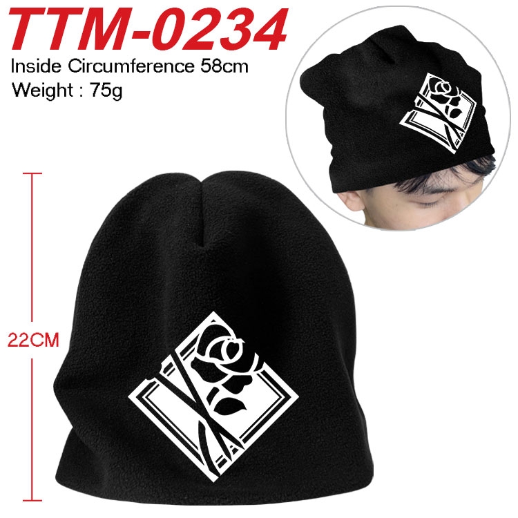 Jujutsu Kaisen Printed plush cotton hat with a hat circumference of 58cm (adult size) TTM-0234