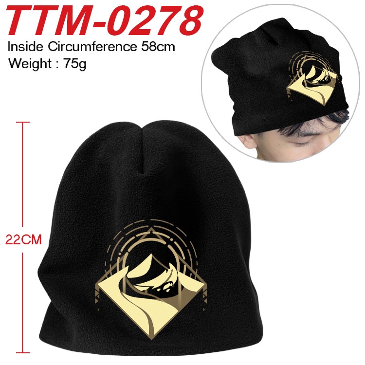 Genshin Impact Printed plush cotton hat with a hat circumference of 58cm (adult size) TTM-0278