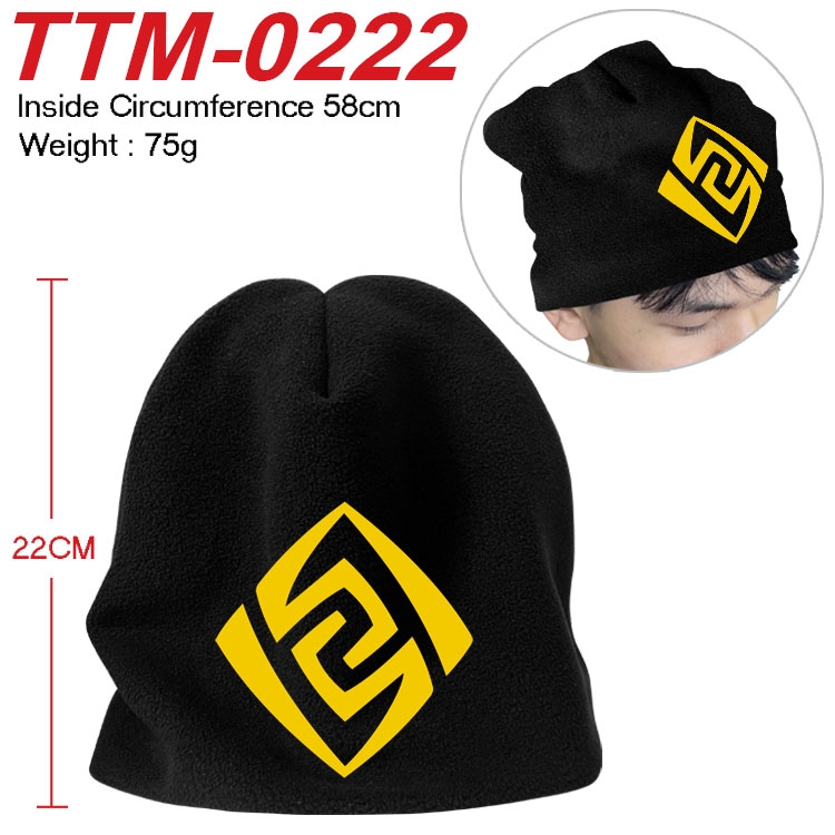 Genshin Impact Printed plush cotton hat with a hat circumference of 58cm (adult size)  TTM-0222