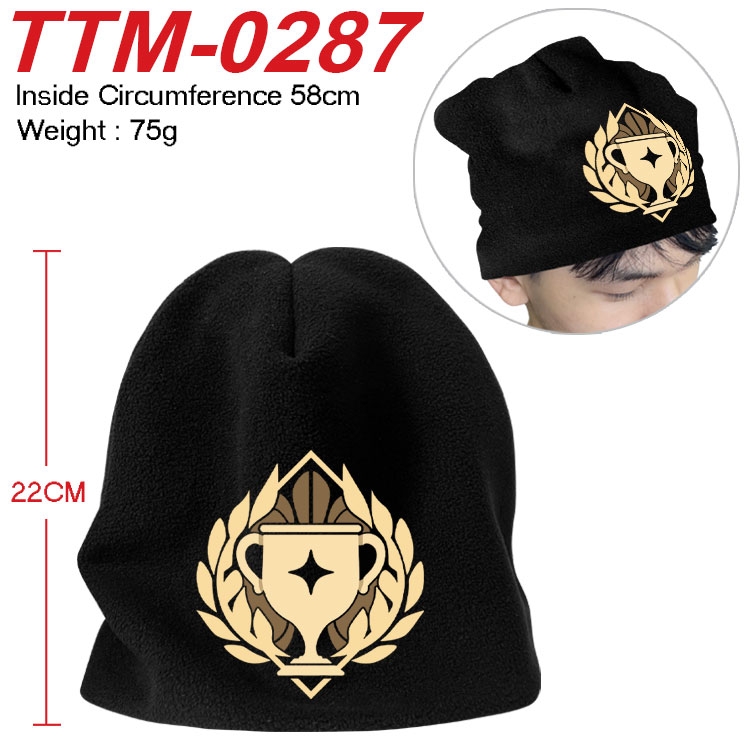 Genshin Impact Printed plush cotton hat with a hat circumference of 58cm (adult size) TTM-0287