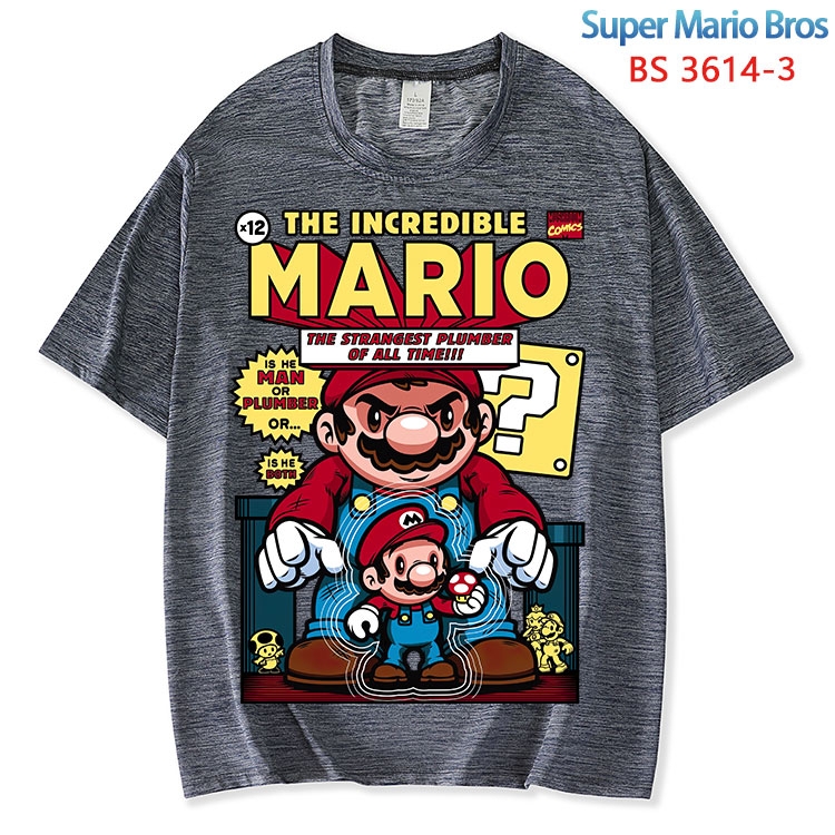 Super Mario  ice silk cotton loose and comfortable T-shirt from XS to 5XL BS-3614-3