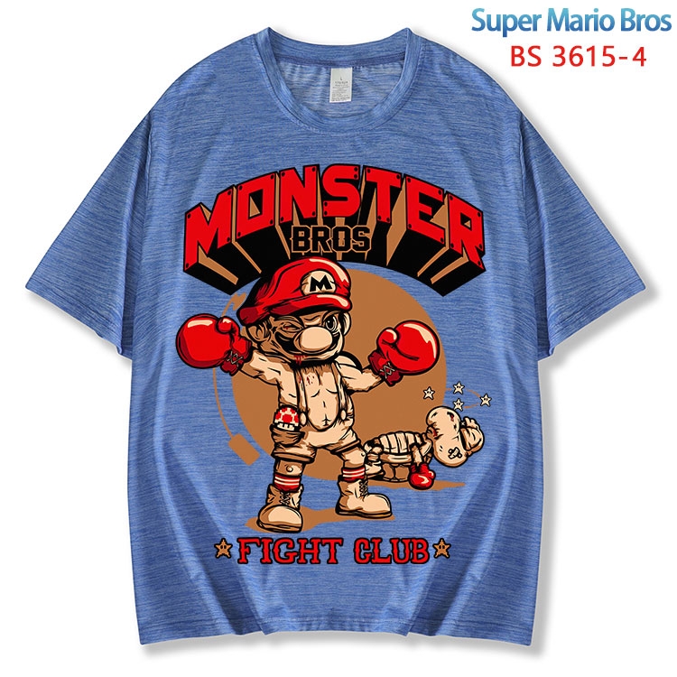 Super Mario  ice silk cotton loose and comfortable T-shirt from XS to 5XL BS-3615-4