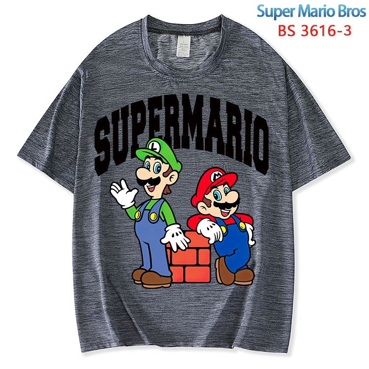 Super Mario  ice silk cotton loose and comfortable T-shirt from XS to 5XL BS-3616-3