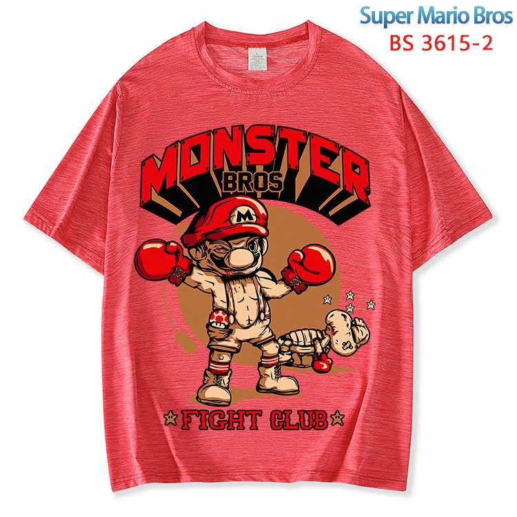 Super Mario  ice silk cotton loose and comfortable T-shirt from XS to 5XL BS-3615-2