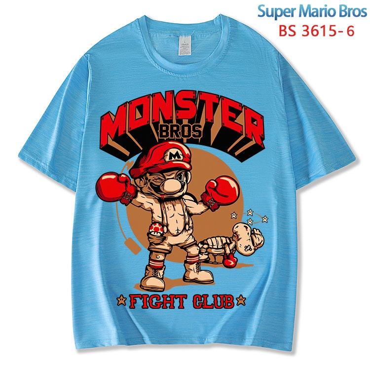 Super Mario  ice silk cotton loose and comfortable T-shirt from XS to 5XL BS-3615-6