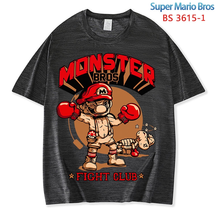 Super Mario  ice silk cotton loose and comfortable T-shirt from XS to 5XL  BS-3615-1