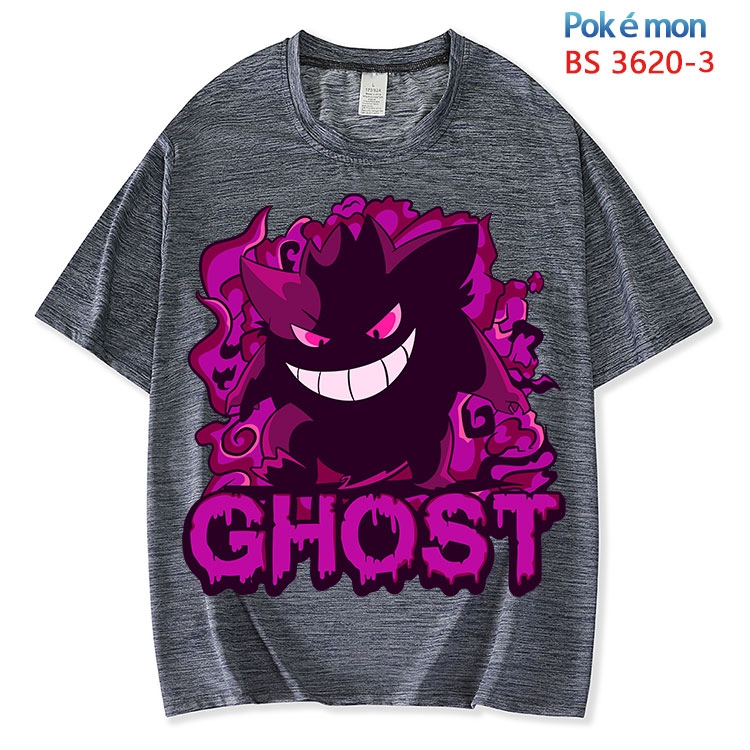 Pokemon  ice silk cotton loose and comfortable T-shirt from XS to 5XL  BS-3620-3