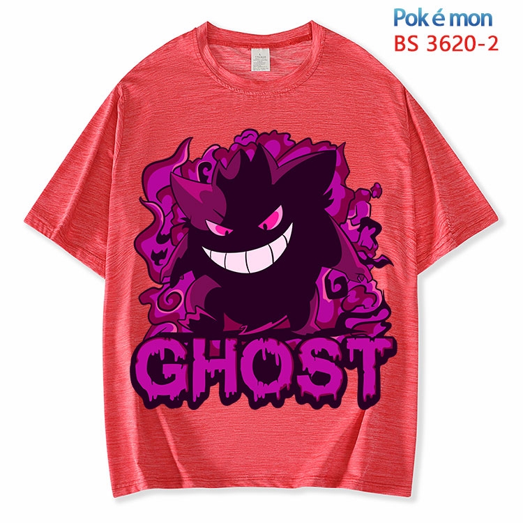Pokemon  ice silk cotton loose and comfortable T-shirt from XS to 5XL  BS-3620-2