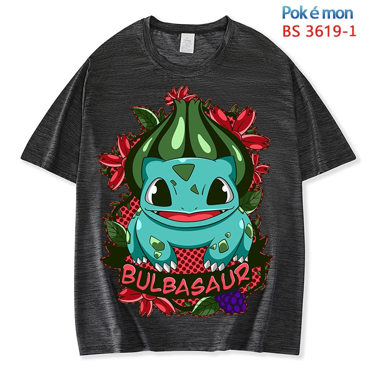 Pokemon  ice silk cotton loose and comfortable T-shirt from XS to 5XL BS-3619-1