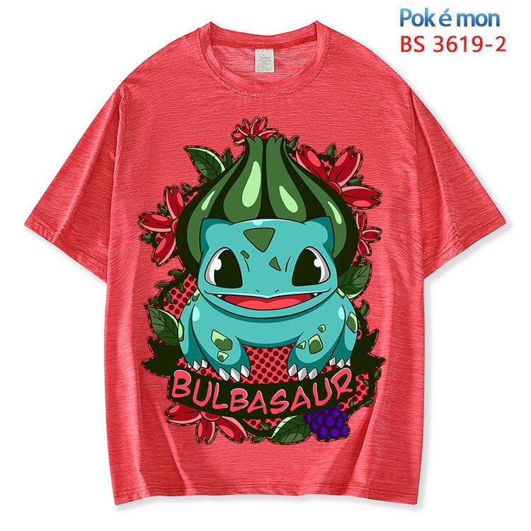 Pokemon  ice silk cotton loose and comfortable T-shirt from XS to 5XL  BS-3619-2
