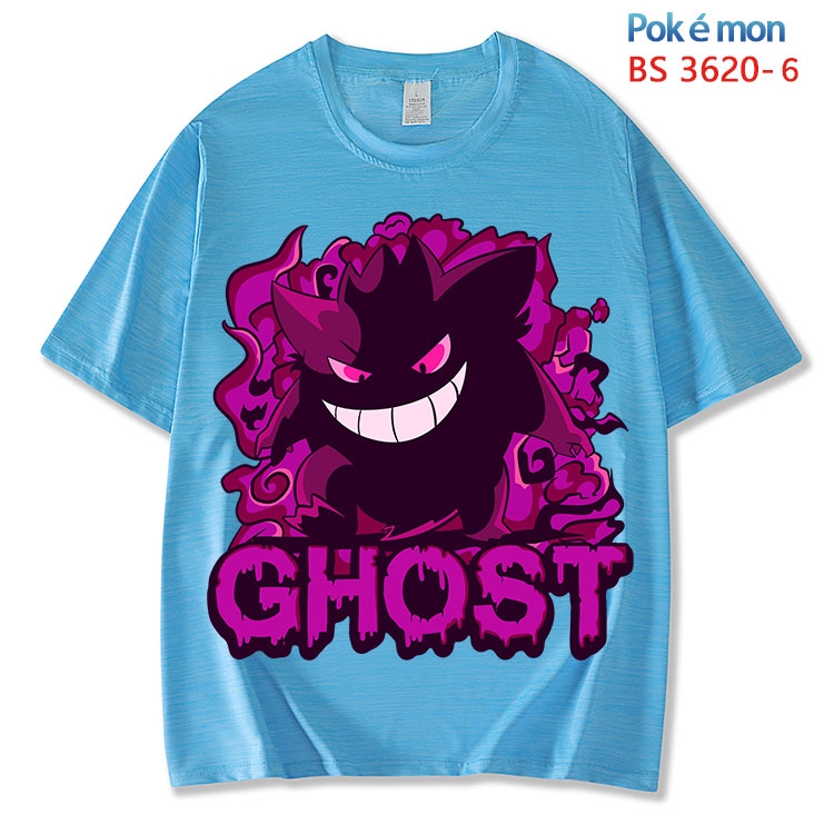 Pokemon  ice silk cotton loose and comfortable T-shirt from XS to 5XL  BS-3620-6