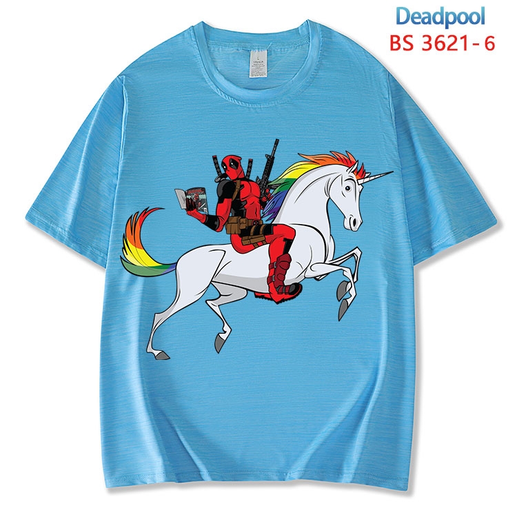 Deadpool ice silk cotton loose and comfortable T-shirt from XS to 5XL BS-3621-6