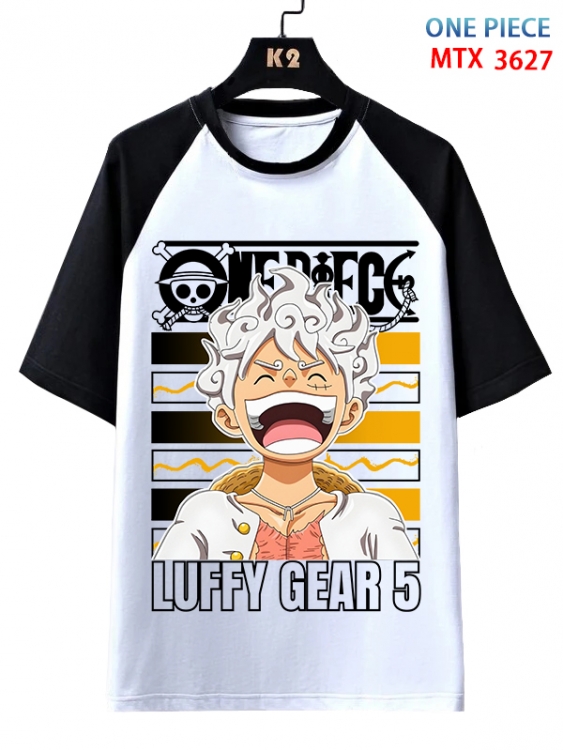 One Piece Anime raglan sleeve cotton T-shirt from XS to 3XL  MTX-3627-1
