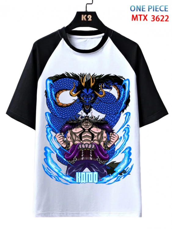One Piece Anime raglan sleeve cotton T-shirt from XS to 3XL  MTX-3622-1