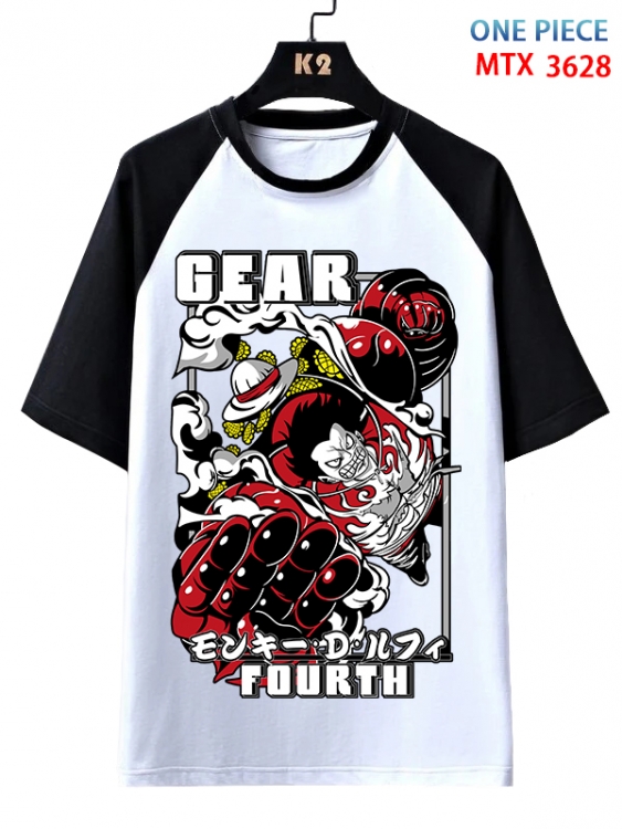 One Piece Anime raglan sleeve cotton T-shirt from XS to 3XL  MTX-3628-1