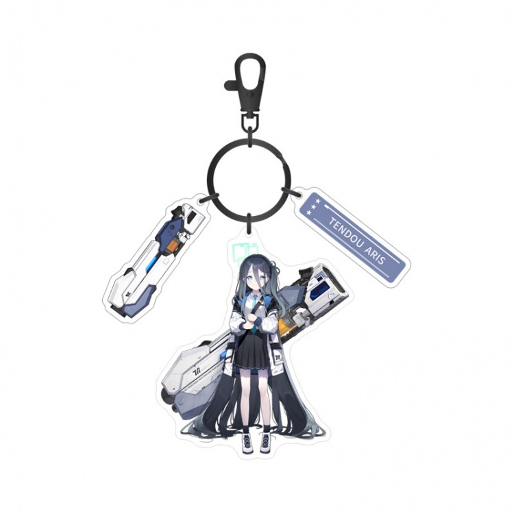 Blue Archive Anime surrounding sandwich acrylic 3 pendant keychain pendant price for 5 pcs