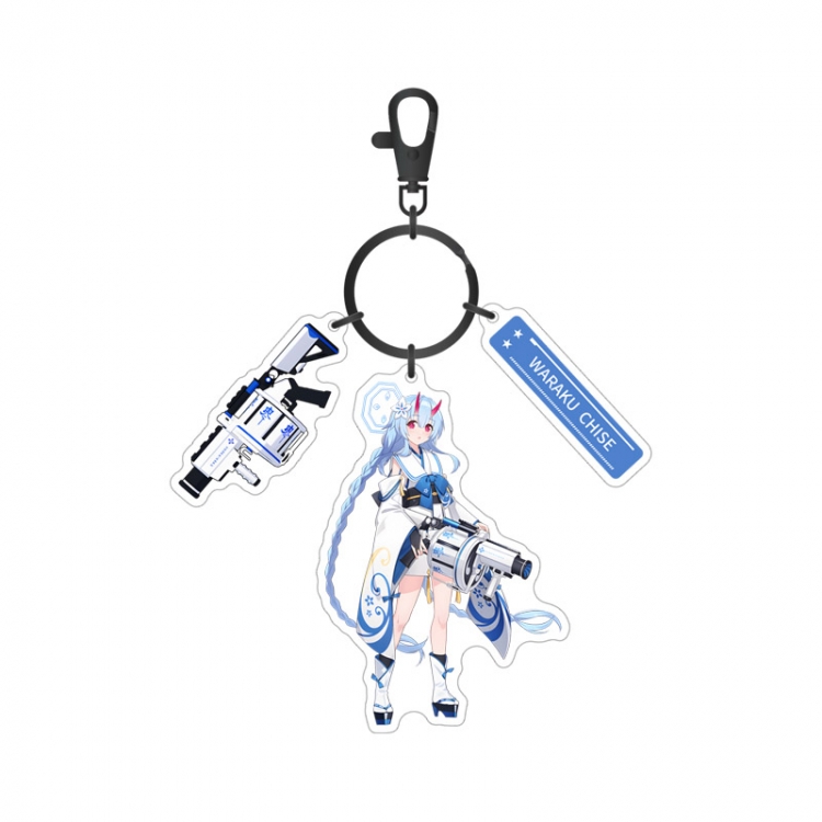 Blue Archive Anime surrounding sandwich acrylic 3 pendant keychain pendant price for 5 pcs