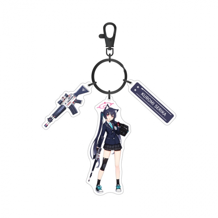 Blue Archive Anime surrounding sandwich acrylic 3 pendant keychain pendant price for 5 pcs