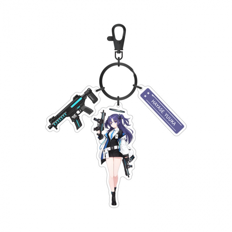 Blue Archive Anime surrounding sandwich acrylic 3 pendant keychain pendant price for 5 pcs