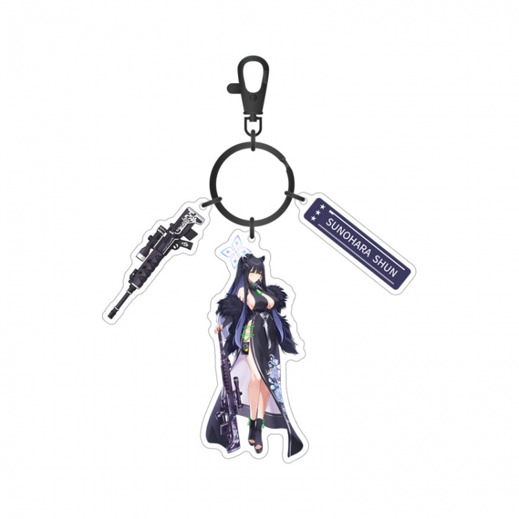 Blue Archive Anime surrounding sandwich acrylic 3 pendant keychain pendant price for 5 pcs