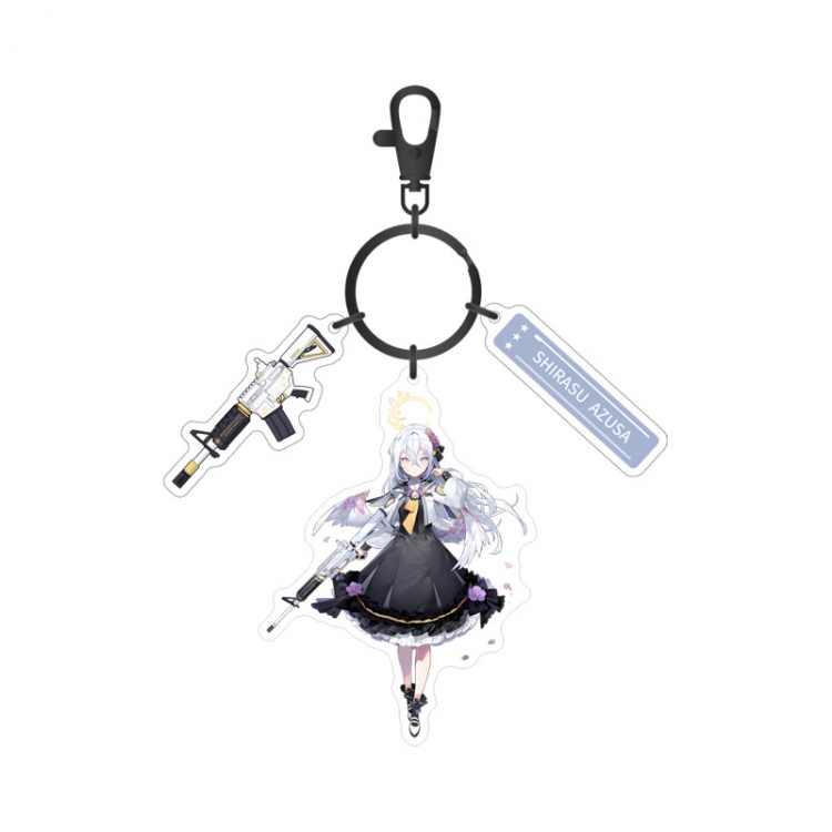 Blue Archive Anime surrounding sandwich acrylic 3 pendant keychain pendant price for 5 pcs