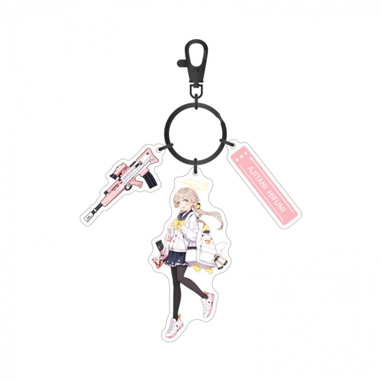 Blue Archive Anime surrounding sandwich acrylic 3 pendant keychain pendant price for 5 pcs