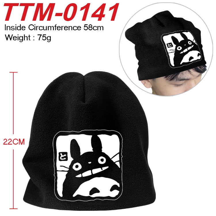 TOTORO Printed plush cotton hat with a hat circumference of 58cm (adult size) TTM-0141