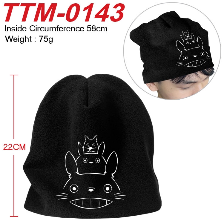 TOTORO Printed plush cotton hat with a hat circumference of 58cm (adult size) TTM-0143