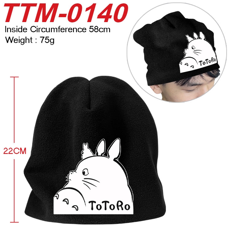 TOTORO Printed plush cotton hat with a hat circumference of 58cm (adult size)  TTM-0140