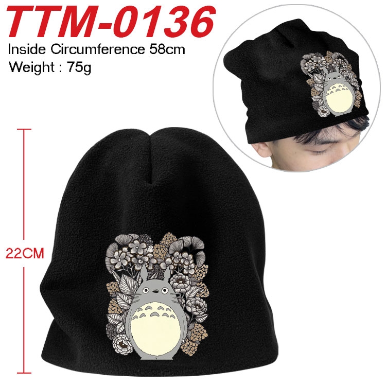 TOTORO Printed plush cotton hat with a hat circumference of 58cm (adult size)  TTM-0136