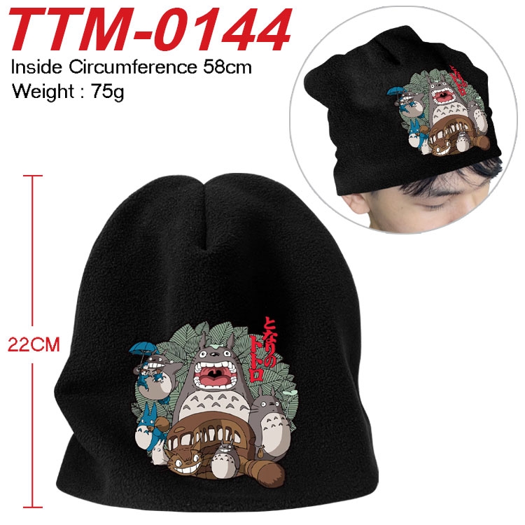 TOTORO Printed plush cotton hat with a hat circumference of 58cm (adult size)  TTM-0144