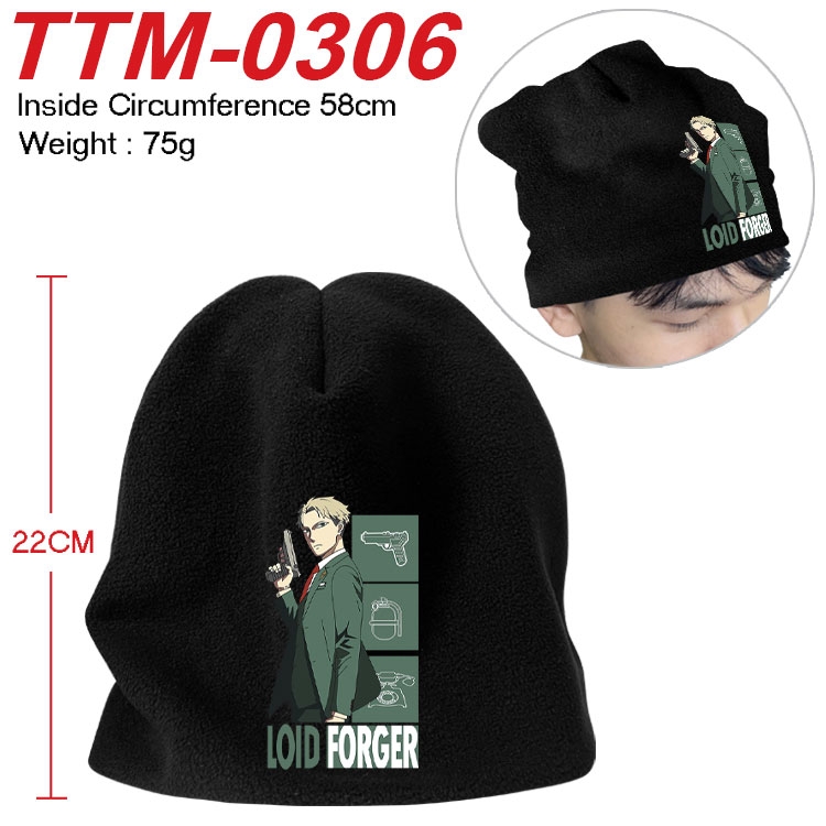 SPY×FAMILY  Printed plush cotton hat with a hat circumference of 58cm (adult size)  TTM-0306