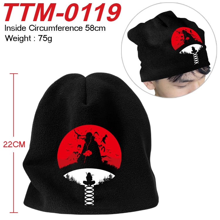 Naruto Printed plush cotton hat with a hat circumference of 58cm (adult size) TTM-0119