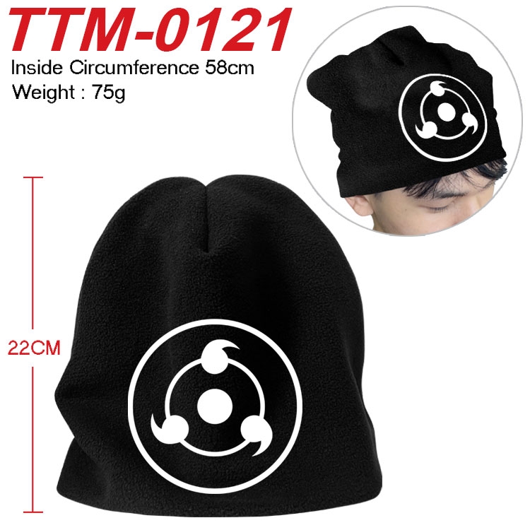 Naruto Printed plush cotton hat with a hat circumference of 58cm (adult size) TTM-0121