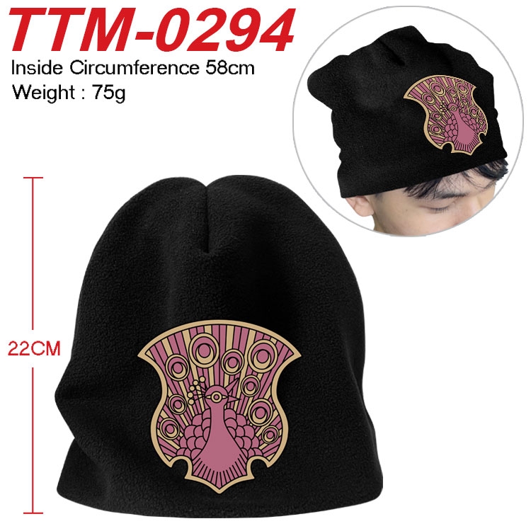 Black Clover Printed plush cotton hat with a hat circumference of 58cm (adult size)  TTM-0294