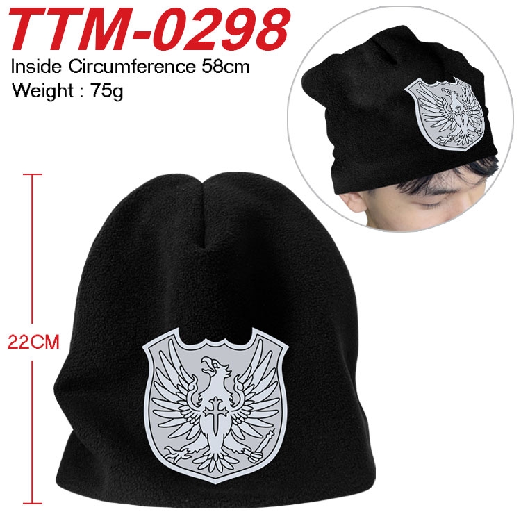 Black Clover Printed plush cotton hat with a hat circumference of 58cm (adult size) TTM-0298
